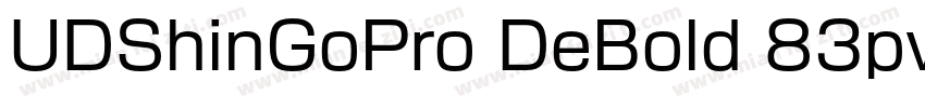 UDShinGoPro DeBold 83pv RKSJ H字体转换